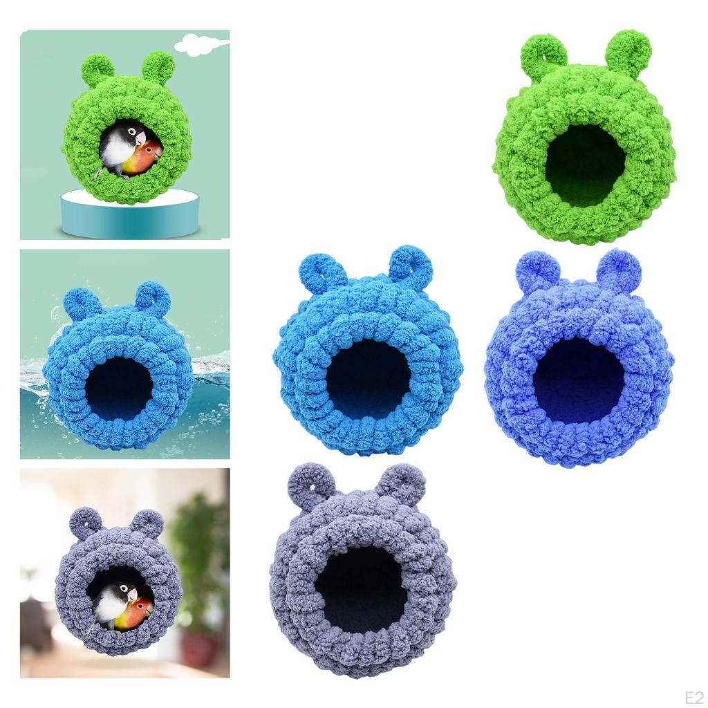 Cute Warm Bird Nest Cage Parrot Hammock Toy House Rats Cave Bed