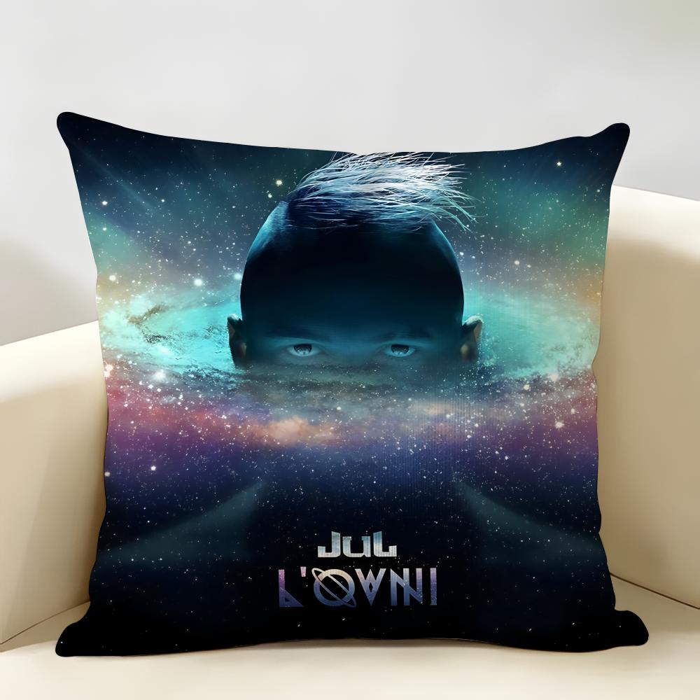 Rapper JJuL Cest Pas Des Lol Cushion Cover Natural Linen Organic Fabric DoubleSided Printing Room Sofa Decor Pillow Case
