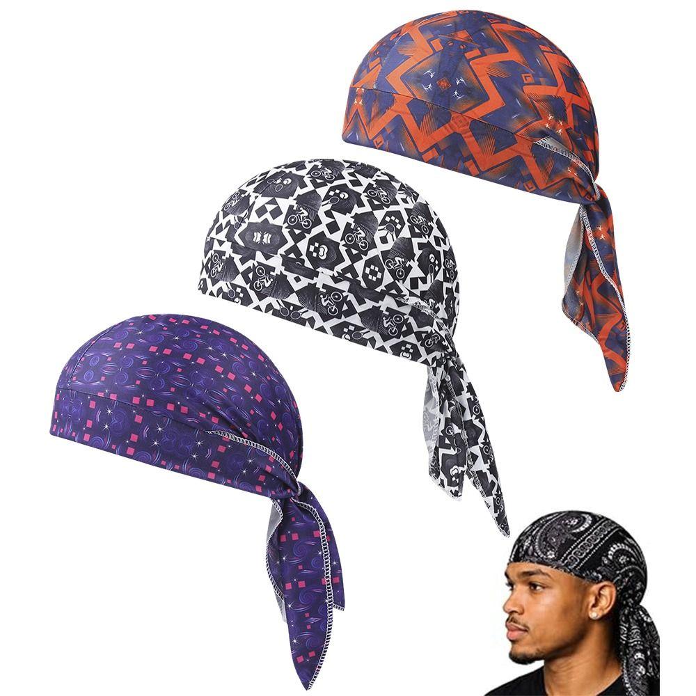 Quick Dry Bandana Headscarf Paisley Print Cycling Head Wrap Fashion Accessory Hijab Caps Sports