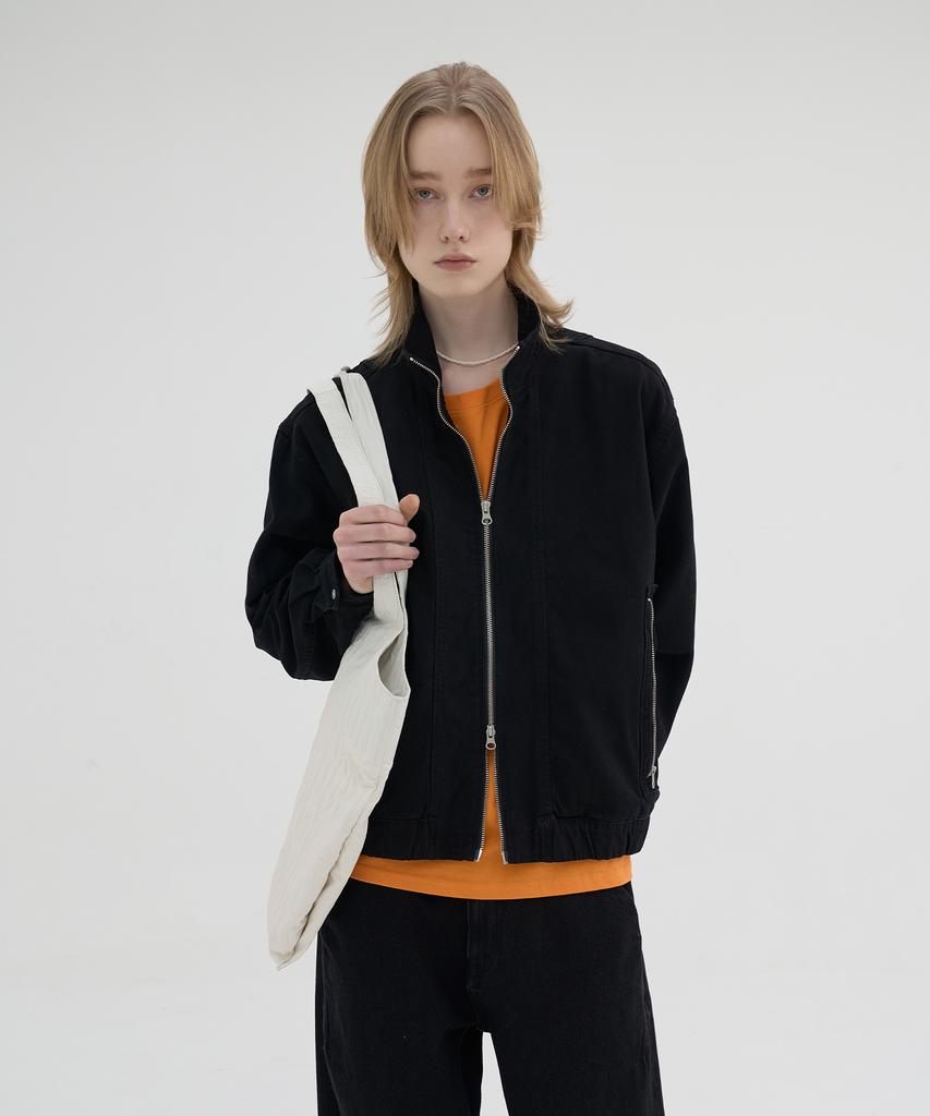 Knouun Stand Collar Jacket (Black)