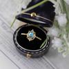 Niche Moonstone Open Ring Women's Elegant Senior Sense Warm Luxury Design Adjustable Everyday Dainty Finger Ring