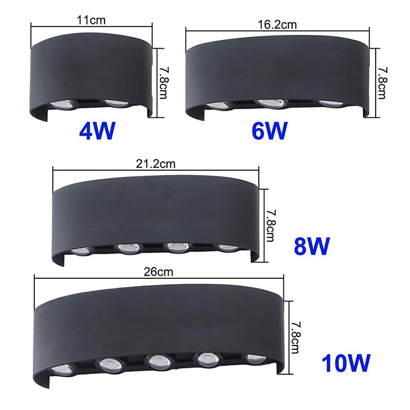 4W 6W 8W 10W Led Wall Light Outdoor Waterproof Garden Lights Interior Wall Light For Bedroom Living Room Porch Lighting