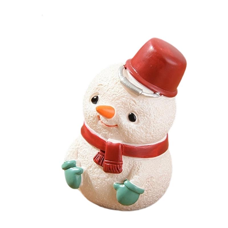  Hand Carved Christmas Resin Animal Figurines Durable Home Decorations