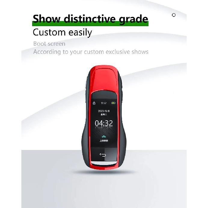 Modified Remote Display Smart LCD Car Key For Porsche 911 977 718 Cayenne Panamera Macan Taycan Comfortable Entry Keyless Go