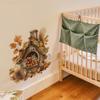 Cartoon Cabin Squirrel Nuts Bedroom Living Room Home Wall Background Beautification Decoration Wall Stickers