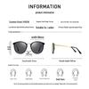 PARZIN Women's Retro Cat-Eye Polarized Sunglasses