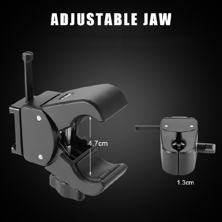 Support de batterie portable V-Mount avec grande pince Solution de montage polyvalente en aluminium pour une installation facile sur trépieds