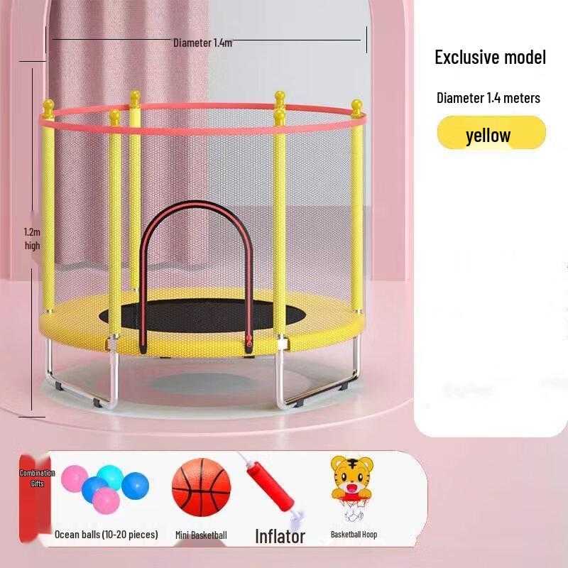 Kids Indoor Trampoline with Safety Net