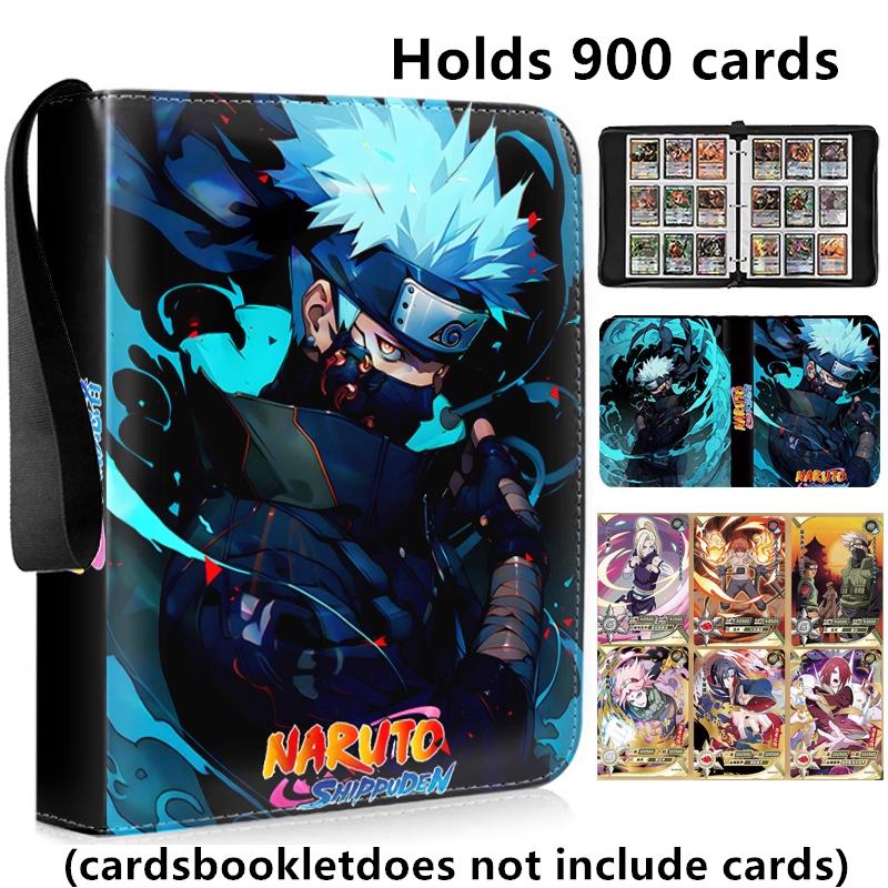 400pcs/900pcs Naruto Card Album Book Folder 4/9 Card Slots Collections Zipper Double Pocket Zipper Card Binder Holder