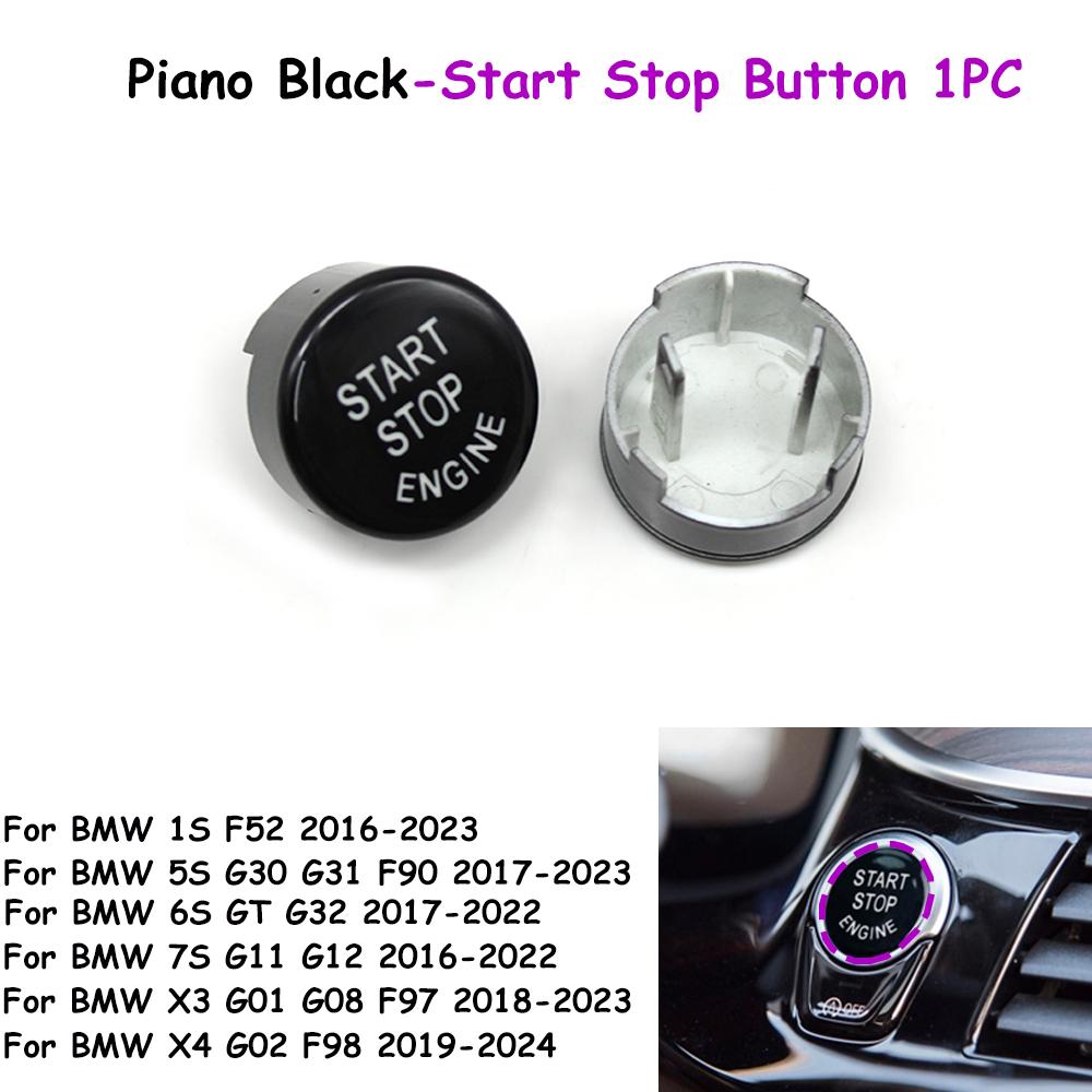 F52 G30 G31 G01 G08 G02 F98 G32 G11 G12 Engine Ignition Start Stop OFF Switch Button Cover Trim For BMW 1 5 6 7 X3 X4 Series