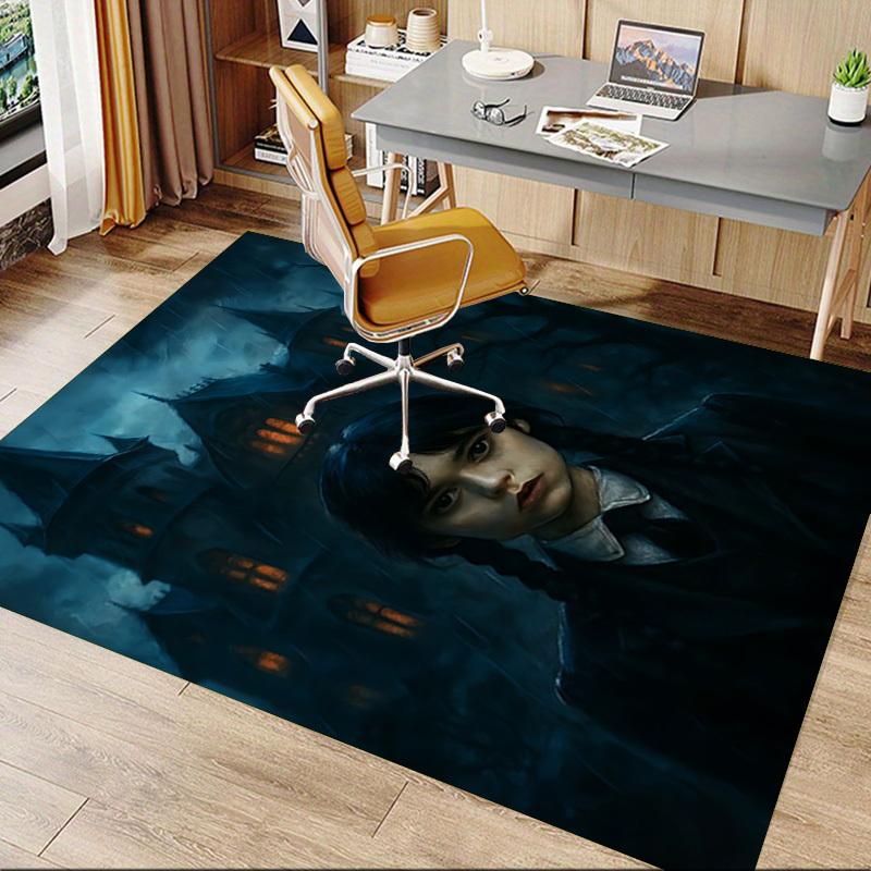 1pc haunted house spooky atmosphere Carpet Anti Slip Polyester Floor Mat for office,Bedroom
