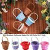 Fashion Dollhouse Basket DIY Handmade Vine Weaving Basket New Handheld Vine Basket  Children's Day