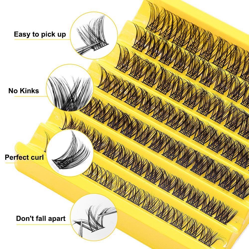 Segmented Multi-Haired False Eyelashes Single Cluster Large Capacity Daily Makeup Grafting Eyelashes