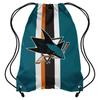 Sac De Sport À Cordon - FOCO - Team Stripe - 48 Cm X 35 Cm - 100% Polyester - San Jose Sharks