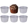 5Pcs Round Shape Eggs Tart Moulds Aluminum Zinc Zinc Alloy Cake Mold Pan Nonstick Cupcakes Cup  Home Kitchen
