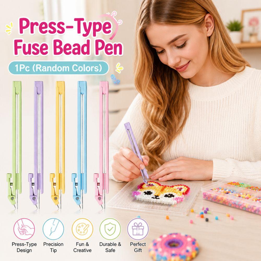 2in1 Press-Type Fuse Bead Pen Handheld Automatic Bead Dispenser Handmade Craft