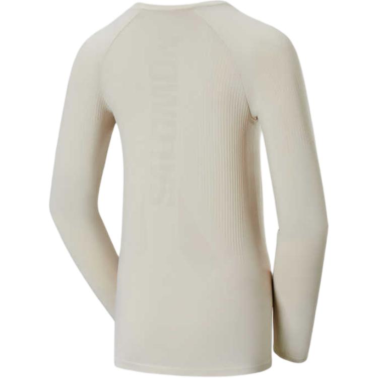 SALOMON Sense Aero Seria Alergare Fără Cusături Modă Uscare Rapidă Respirabil Mânecă Lungă Tricou Topuri Femei Gri Pământiu C22670