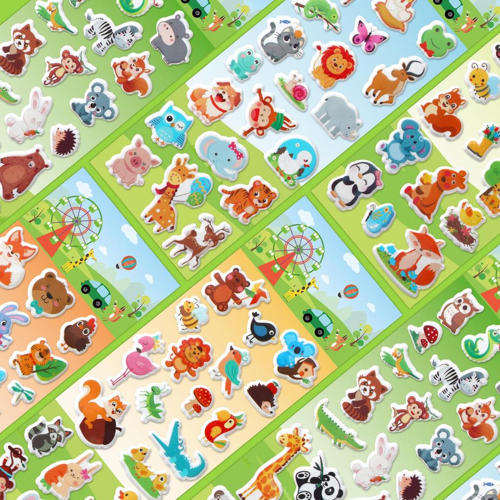 METBOU Cute Plump 3D Animal Schedule Stickers (240 Sheets)