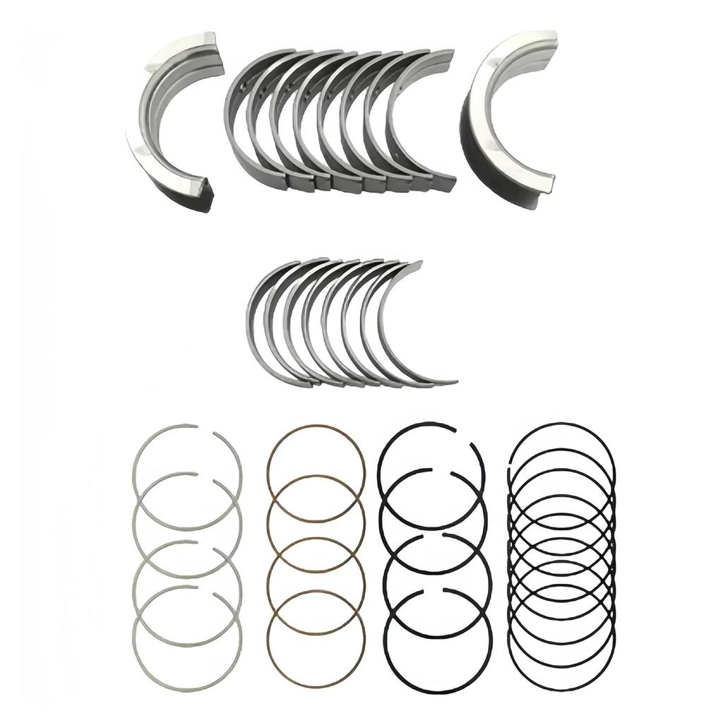 STD Piston Rings & Main Rod Bearing Set Fits for Buick Chevy Cruze Encore 1.4 L DOHC 2011-2015, Replaces 55568531, 25195065