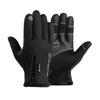 Outdoor Cycling Gloves for Men and Women In Autumn and Winter Sports Waterproof Zipper Windproof Plus Velvet Thickened Touch Screen Warm Gloves