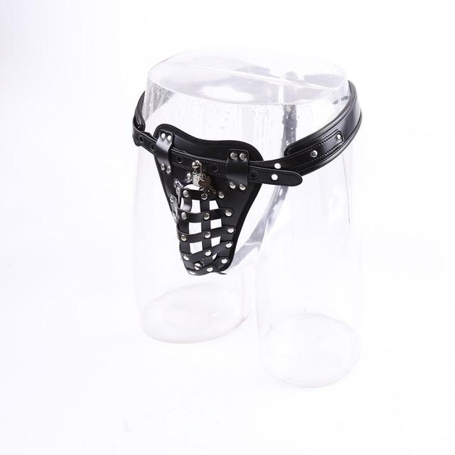 Adult Sex Toys Sexy Panties Adjustable Leather Chastity Pants Sexy Pants PU Couples Flirting Net Male Supplies