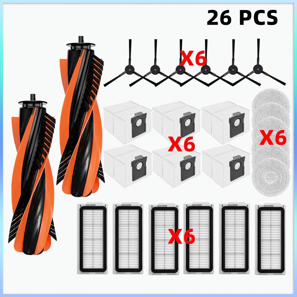 Compatible For Cecotec Conga X70 Vacuum Cleaner Spare Parts Main Roller Side Brush HEPA Filters Mop Pad Dust Bag Accessories