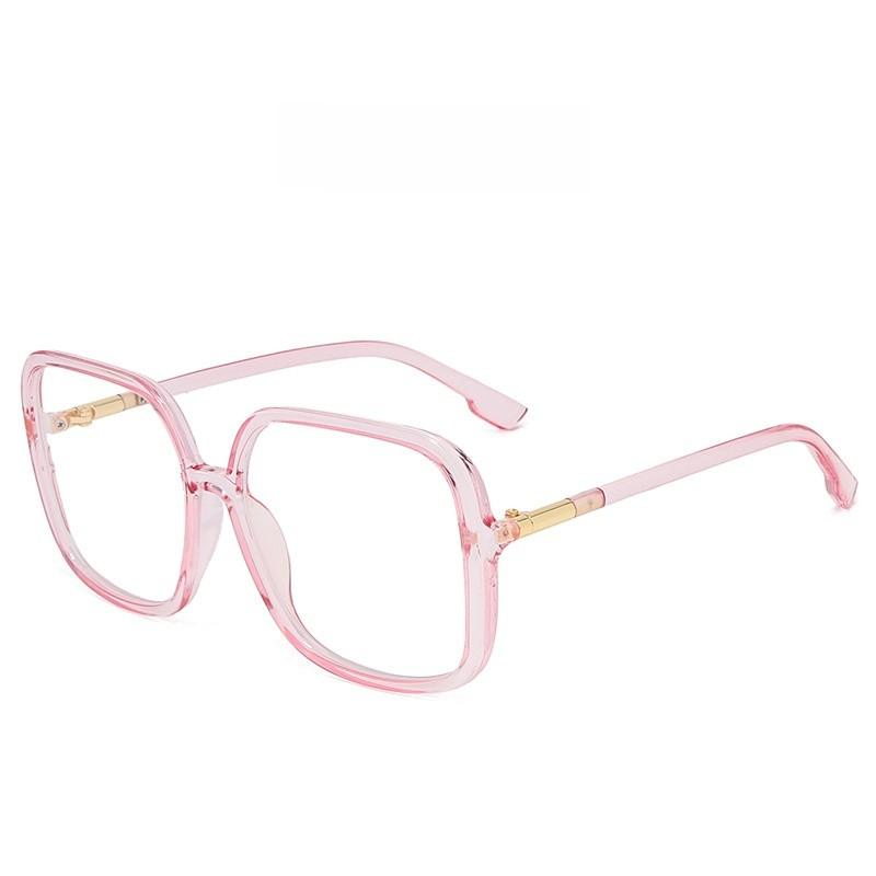 Large Frame Blue Light Blocking Glasses With Pc Material For Fans Men Women Fashionable Daily