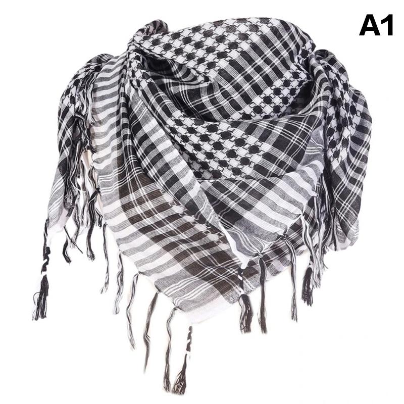 

Variety Desert Arab Scarves Unisex Windproof Hiking Decorative Hijab Scarf Outdoor Hijab Scarf Spring Plaid Head Scarf Keep Warm A1