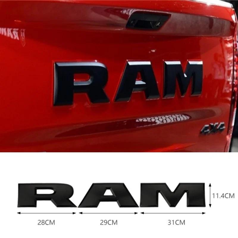 3D ABS Car Rear Tail Trunk Emblem Badge Sticker Decals RAM 1500 2500 3500 2021 2020 2019 2018 2017 Car Accessories