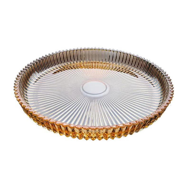 SMILEY Golden Crystal Glass Fruit Plate