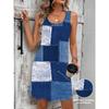 JPNTKY Fashion Summer Spring Sleeveless U-Neck  Casual Dresses
