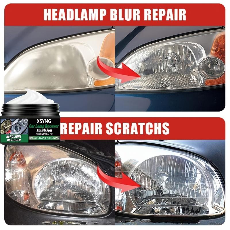 Car headlight repair and polishing kit, car headlight scratch removal repair paste, oxide layer removal, car headlight refurbishment