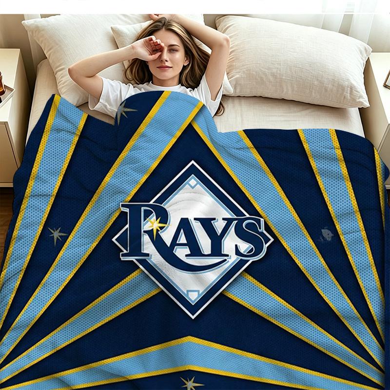 Tampa Bay Devil Rays Print Flannel Blanket High Quality Warm Comfortable Cover for All Seasons Perfect for Gifts Home Decor