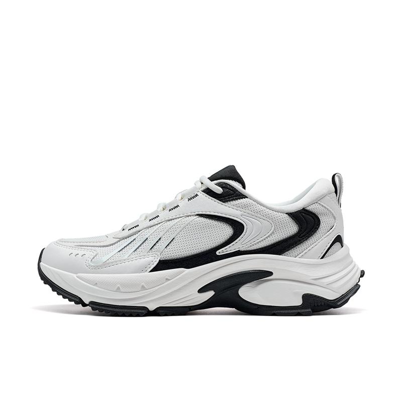 Xtep Comfortable Versatile Non-Slip Wear-Resistant Low-Top Casual Running Shoes Kids sneaker White Black 876318110105-1 39