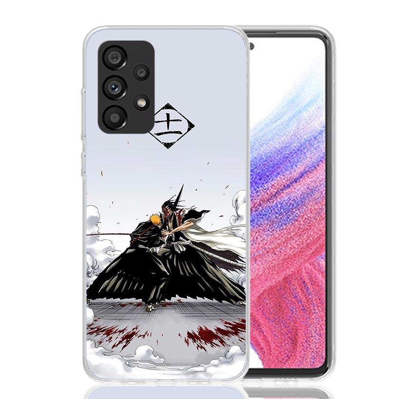 Zaraki Kenpachi Bleach Phone Case for Samsung Galaxy A52 A51 A50S A12 A22 A32 A72 A10S A30S A31 A71 Note 20 Ultra 10 Plus S10 Ga