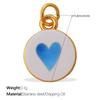 Fashion Enamel Round Brand Pendant Mama Strawberry Love Shape Exquisite Small Pendant