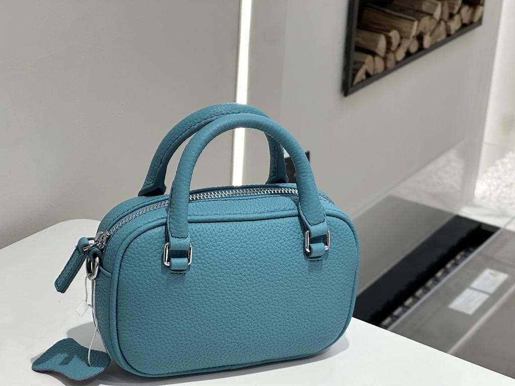 Top Layer Togo Cowhide Protective Ball Bag 2025 New Style Polo Style Real Leather Handbag Small Capacity Single Compartment Diagonal Bag Women's