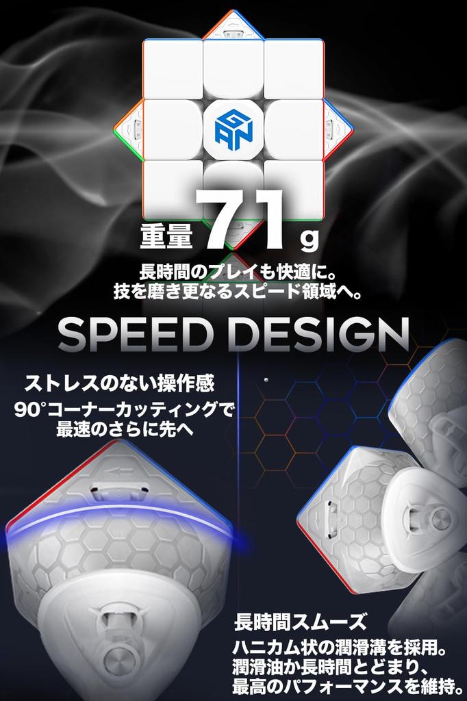 [Jenseits von 0,1 Sekunden] GANCUBE GAN 13 Maglev Stickerless 3x3 Gancube Mini Cube 3x3x3 Puzzle Spielzeug Stickerless Plastik 56mm (Inklusive Ständer, Tuch und