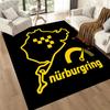 Nürburgring Rennstrecke Quadratische Teppiche sind eine großartige Wahl für Wohnzimmer, Schlafzimmer, Heimdekoration und als Geschenke.