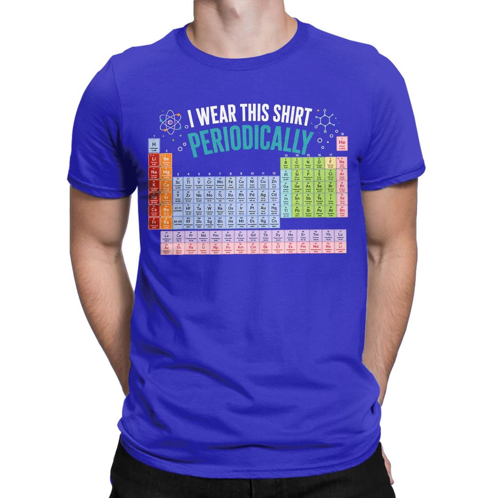 Periodically Chemistry Periodic Table Tshirt For Unisex Vintage 100 Cotton Tee Shirt Round Collar Short Sleeve T Shirt New Tops