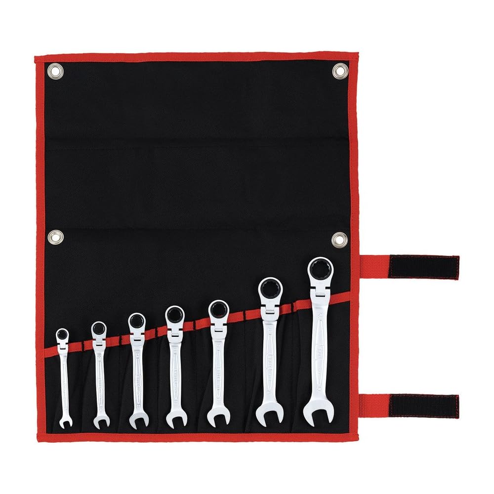 TONE RMF700 Ratchet Wrench Set 7 Pieces Black Durable Tool Kit
