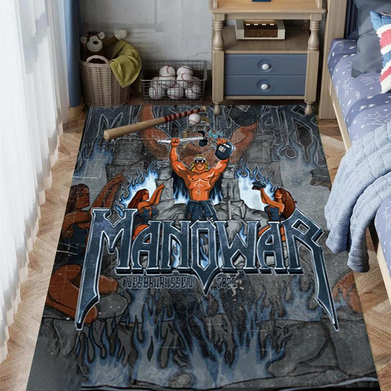 Manowar: Blood Kings carpet Doormat Living room and bedroom mats Dormitory decoration Bathroom mat Office chair cushion