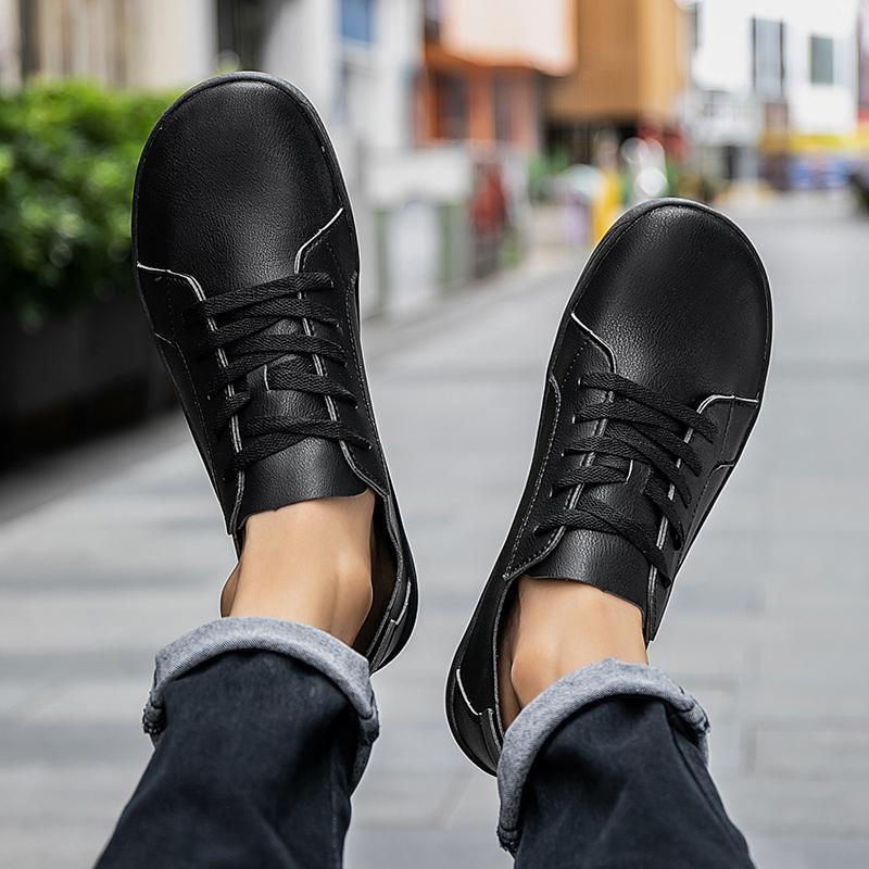 

Men S Shoes Wide Last Casual Sports Shoes Low Top Wide Head Shoes Barefoot Shoes Fashion Widening Fattening Board Shoes 38