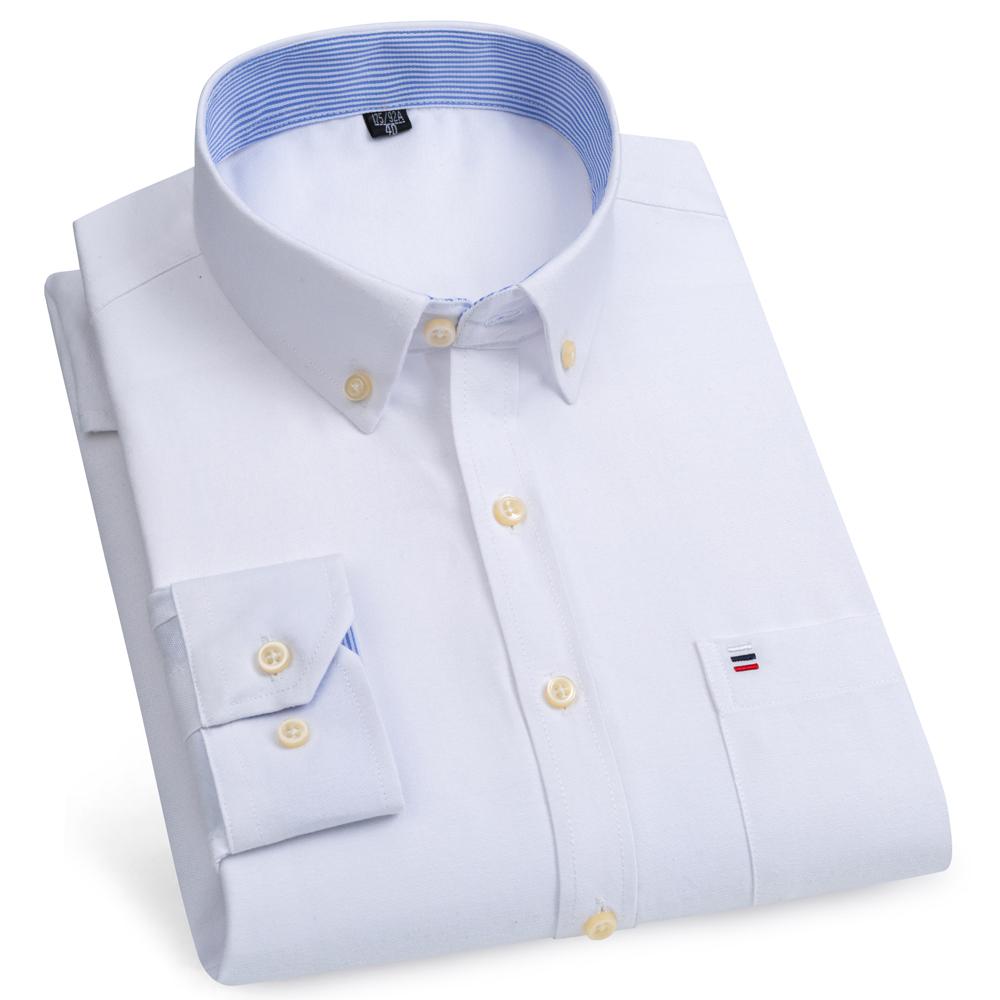 Klasyczne koszule z długim rękawem w kratę - Regularny krój, Zapinane na guziki, Wygodna 100% bawełna, Idealne na co dzień, Zaprojektowane dla mężczyzn