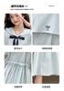 Girls' Korean Version College Style Summer Dress, New Summer Children's Stylish Navy Collar Bow Dress
