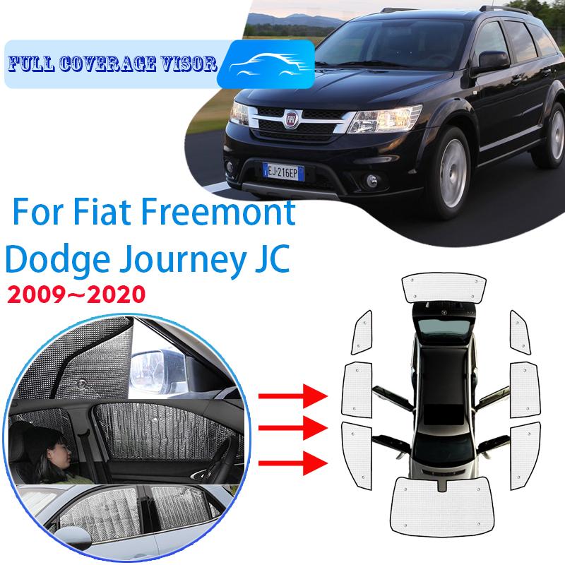 

Повні чохли Сонцезахисні зонти для Fiat Freemont Dodge Journey JC 2009~ Автомобільні аксесуари Захист від сонця Лобове скло Бокове вікно Козирок Rear Windows