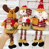 New Christmas Dolls Tree Decor New Year Ornament Reindeer Snowman Santa Claus Sitting Doll Decoration Merry Christmas