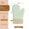 Single Heat-Resistant Glove Thickened Silicone Kitchen Oven Baking Glove High-Temperature Microwave-Safe Glove