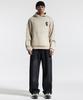 CREAM SODA LAB Cl Washed Graphic Jacquard Hoodie Knit Beige