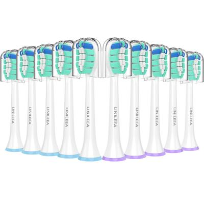 LINILEEA Elektrische Zahnbürste Ersatz-Bürstenköpfe für Philips Sonicare DiamondClean Serie und 3100 Serie Verbessert 10 Bürstenköpfe (Modell 2025),